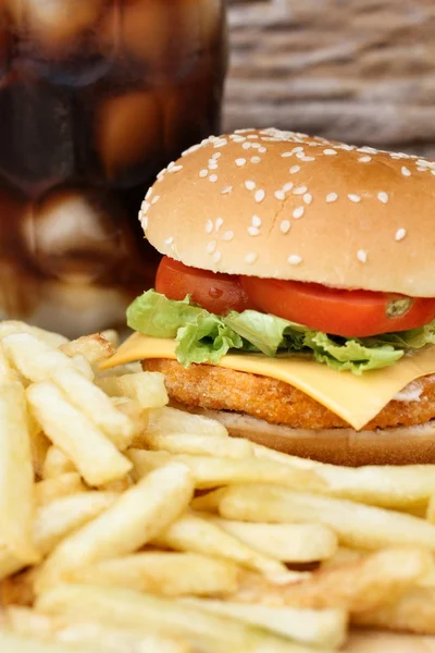 Smakelijke hamburger — Stockfoto