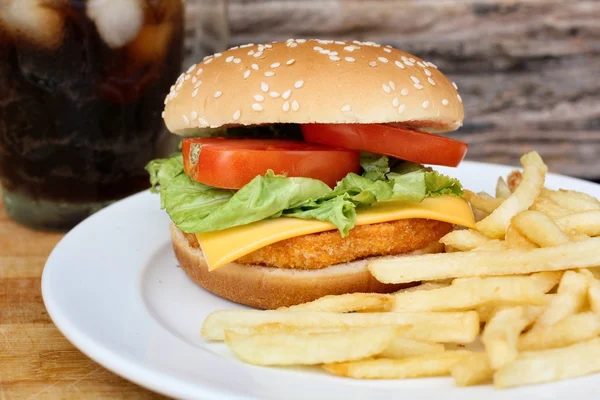 Smakelijke hamburger — Stockfoto