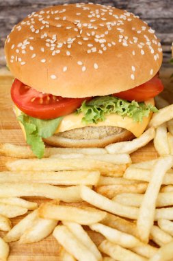 lezzetli hamburger