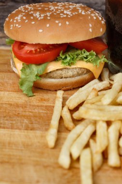 lezzetli hamburger