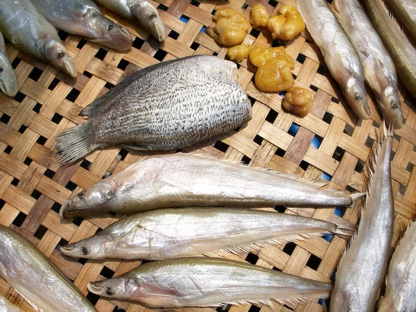 Un sacco di pesce secco — Foto Stock