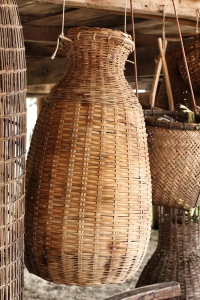 Bamboo basket — Stock Photo, Image