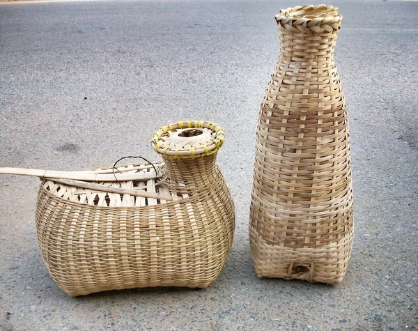 Bamboo basket — Stock Photo, Image