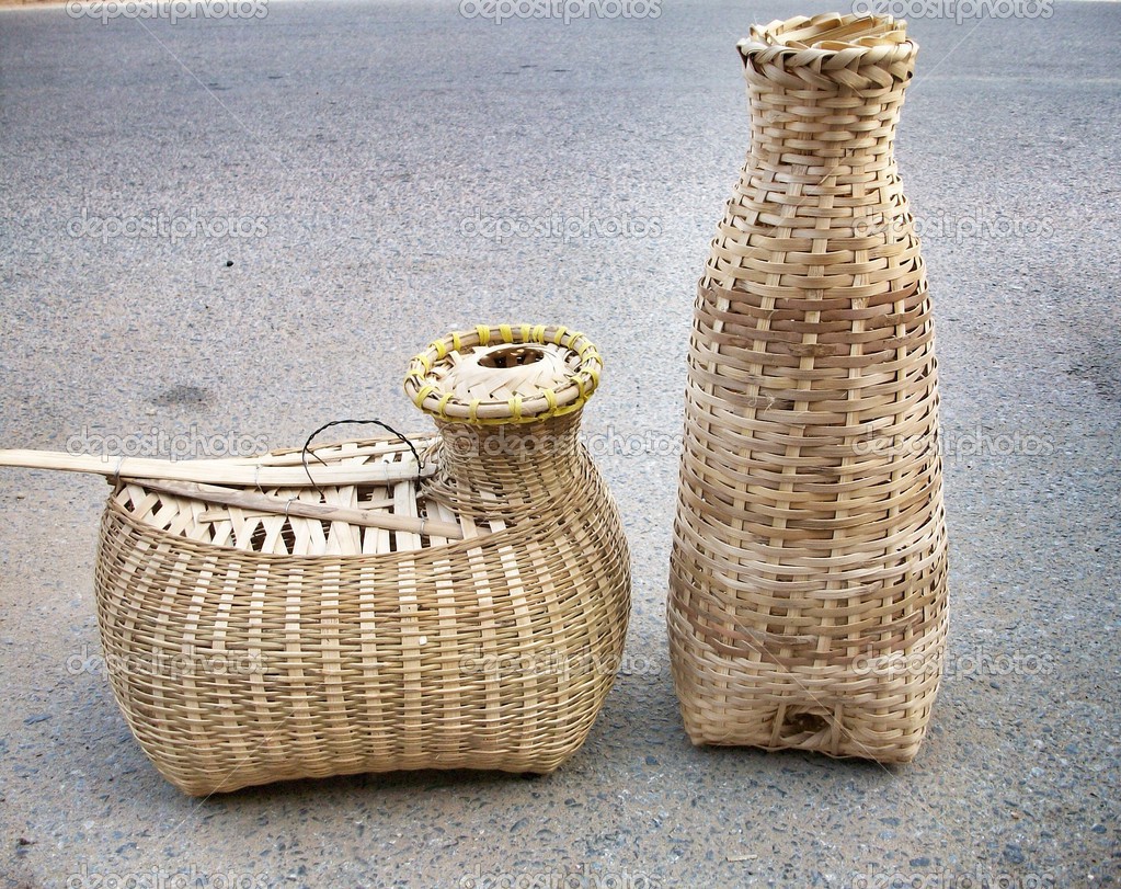 Bamboo basket — Stock Photo © luknaja #42725127