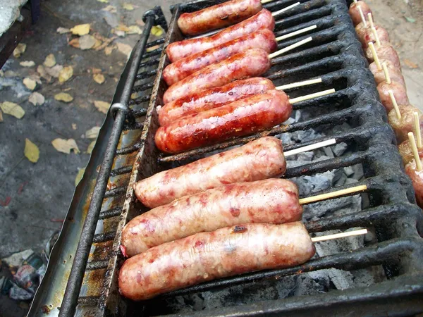 BBQ sausages — Stock Photo, Image