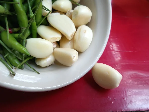 Peperoncino e aglio — Foto Stock
