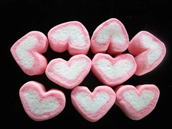 Marshmallows heart — Stock Photo, Image