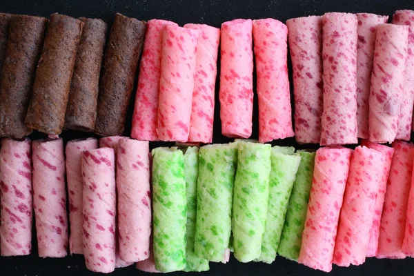 Wafer roll sticks — Stock Photo, Image
