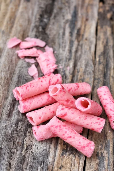 Wafer roll sticks — Stock Photo, Image