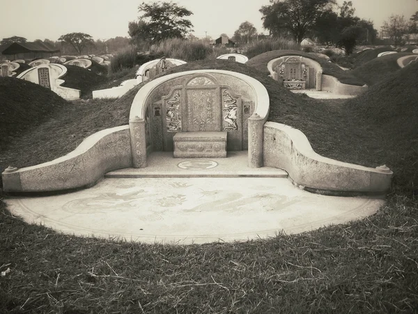 Китайское кладбище — стоковое фото