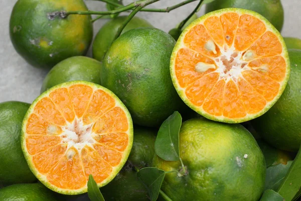 Ripe oranges fruits — Stock Photo, Image