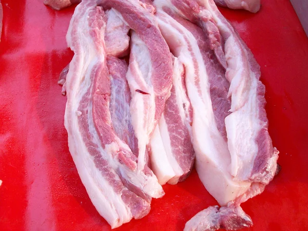 Carne de cerdo rayada — Foto de Stock