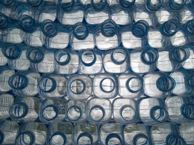 plastik şişeler arka plan 