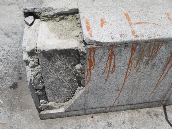 Spricka cement — Stockfoto
