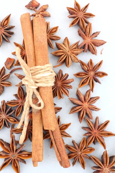 Star anise and cinnamon — Stock Photo, Image