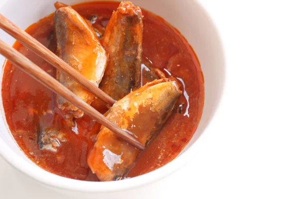 Domates soslu balık — Stok fotoğraf