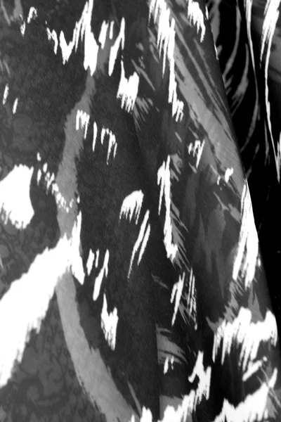 Black and white fabric background — Stock Photo, Image