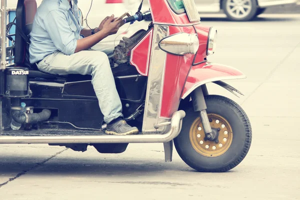 Three-wheeled - tuk tuk taxi — Stock Photo, Image