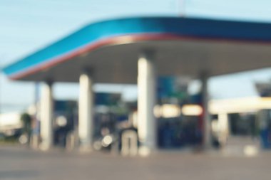 Benzin istasyonu servis geçmişi veya dokusu bulanık