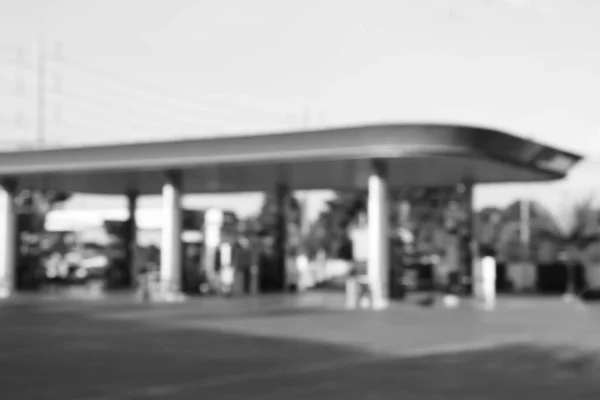 Hintergrund Oder Struktur Der Tankstelle Verschwommen — Stockfoto