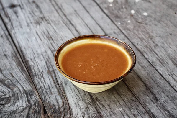 Salsa Tamarindo Sobre Fondo Marrón Viejo — Foto de Stock