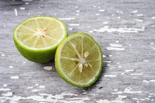 Green Lime Wood Background — Stock Photo, Image