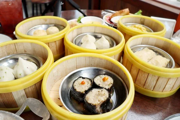 Dim Sum Restaurante Comida China —  Fotos de Stock