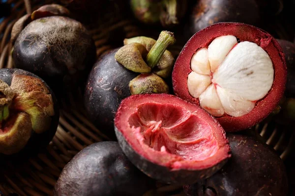 Fresg mangosteen tropikal meyve yazı