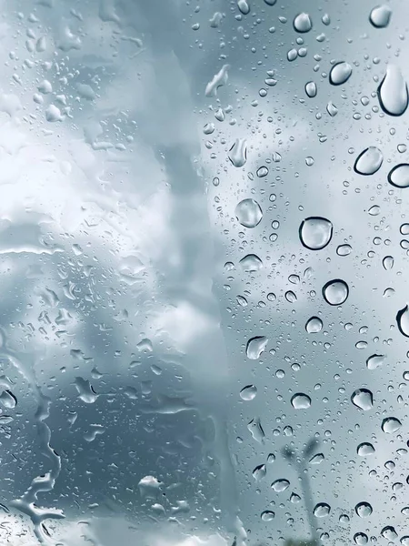 Close Water Drop Rain — Fotografia de Stock