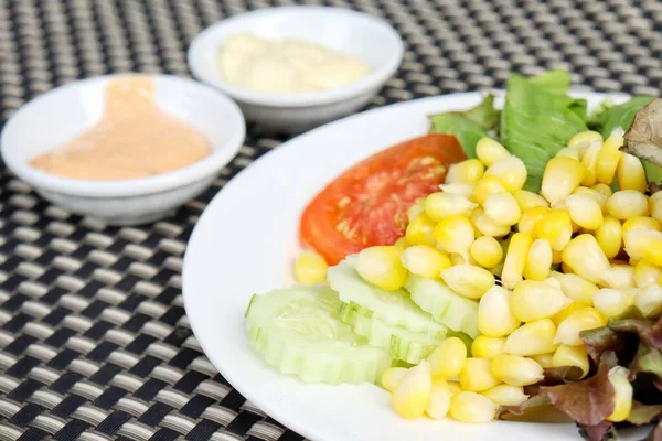 Fresh Vegetable Salad Sauce — стоковое фото