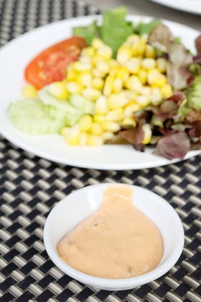 Saladedressings Mayonaise Saus Salade — Stockfoto
