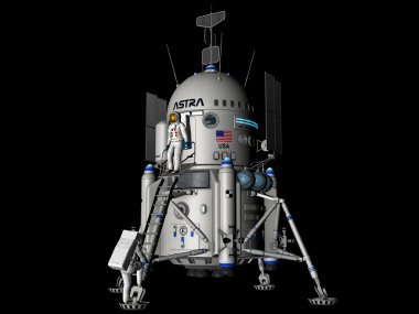 Astronotlar ile Moon lander