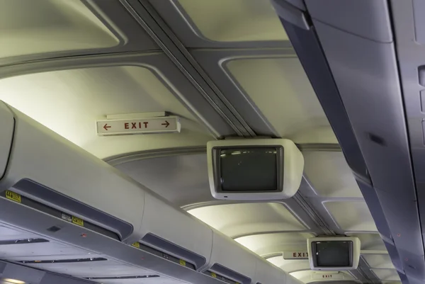 Internal aircraft upper compartment — Stock Photo, Image