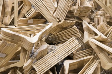 ahşap bez askı paketi istifleme