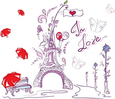 sonbahar romantik paris