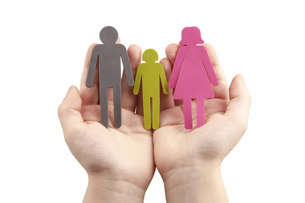 aile içinde çocuğa hurma kavramı - stok görüntü