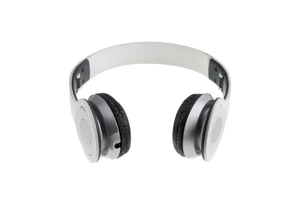 White earphones with black padding — Stock Photo, Image