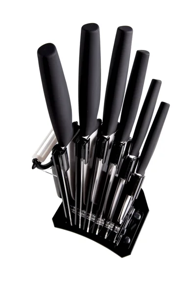 6 farklı siyah bıçak bıçak blok