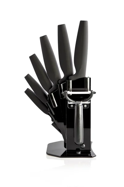 6 farklı siyah bıçak bıçak blok