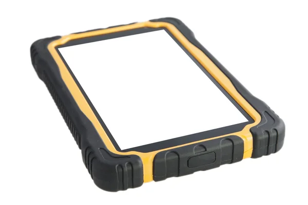 ShockProof Tablet Computer Isolated - Stock Image — Stock Photo, Image