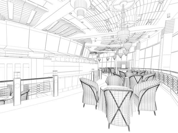 Interior wireframe plan — Stock Photo © Toncsi47 #25947193