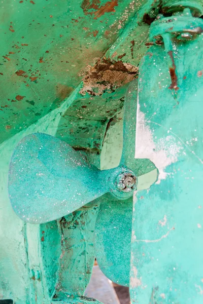 Yeşil tekne pervanesi — Stok fotoğraf