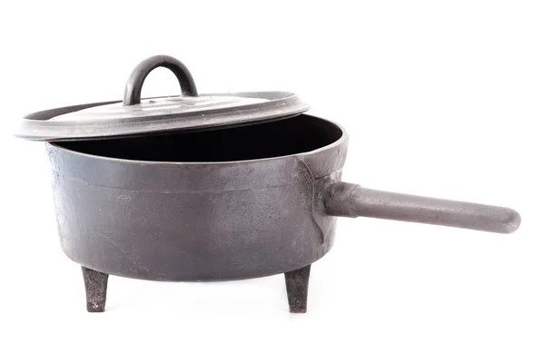Old saucepan isolated — Stock Photo, Image