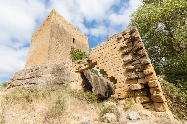 Burg von luna (aragon) an einem Sommertag — Stockfoto