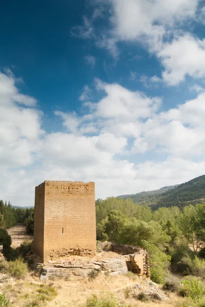 Castillo de Luna (Aragón) en un día de verano — Foto de Stock