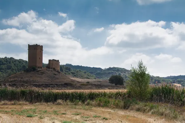 Castle of Luna (Aragon) in a summer day — Stock Photo, Image