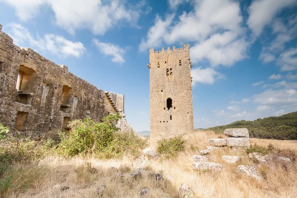 Castillo de Luna (Aragón) en un día de verano — Foto de Stock