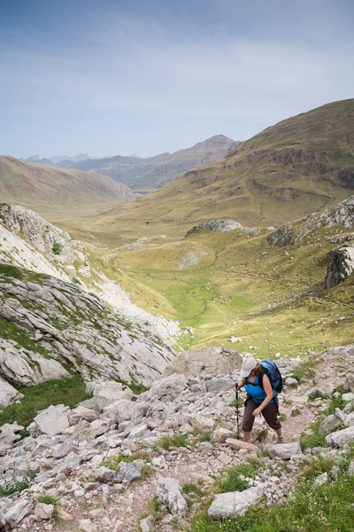 Chůze v španělské Pyreneje — Stock fotografie