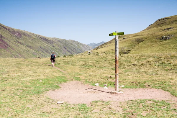 Walking in the spanish pyrenees — Stock Photo, Image