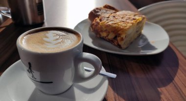 Spanish omelette on a dish (traditional Spanish food)